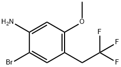 Benzenamine, 2-bromo-5-methoxy-4-(2,2,2-trifluoroethyl)-,1257832-57-7,结构式