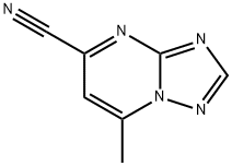 7-甲基-[1,2,4]三唑并[1,5-A]嘧啶-5-甲腈 结构式