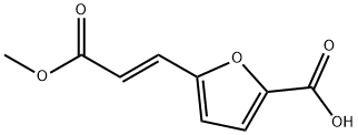 2-Furancarboxylic acid, 5-(3-methoxy-3-oxo-1-propenyl)-, (E)- (9CI) 化学構造式