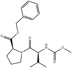 L-Proline, N-(methoxycarbonyl)-L-valyl-, phenylmethyl ester,1258232-91-5,结构式