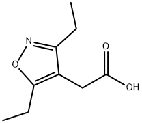 2-(二乙基-1,2-噁唑-4-基)乙酸, 1258641-13-2, 结构式