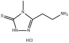 5-(2-氨基乙基)-4-甲基-4H-1,2,4-三唑-3-硫醇盐酸盐 结构式