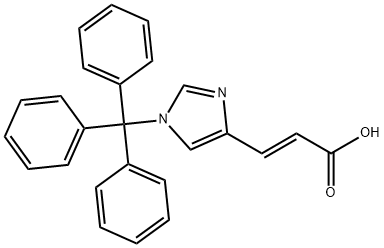 (2E)-3-[1-(triphenylmethyl)-1H-imidazol-4-yl]prop-2-enoic acid Structure