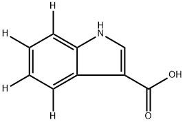 多拉司琼杂质5-D4(吲哚-3-羧酸-D4) 结构式