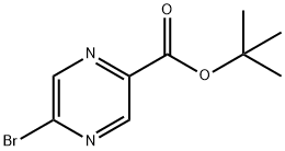 tert-butyl 5-bromopyrazine-2-carboxylate Structure