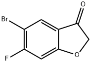 5-溴-6-氟苯并呋喃-3(2H)-酮 结构式