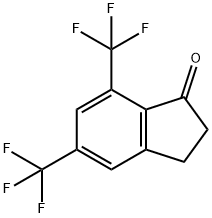 1H-Inden-1-one, 2,3-dihydro-5,7-bis(trifluoromethyl)- Structure