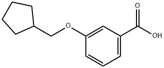 3-(环戊基甲氧基)苯甲酸 结构式