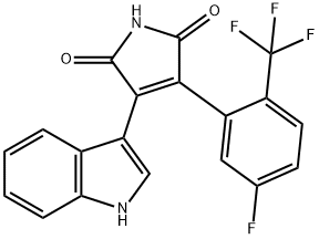 1H-Pyrrole-2,5-dione, 3-[5-fluoro-2-(trifluoromethyl)phenyl]-4-(1H-indol-3-yl)-|