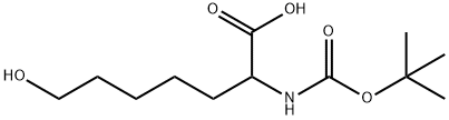 Heptanoic acid, 2-[[(1,1-dimethylethoxy)carbonyl]amino]-7-hydroxy-,1260505-62-1,结构式