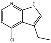 1H-Pyrrolo[2,3-b]pyridine, 4-chloro-3-ethyl-,1260537-46-9,结构式