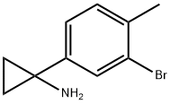 1-(3-溴-4-甲基苯基)环丙烷-1-胺, 1260656-43-6, 结构式