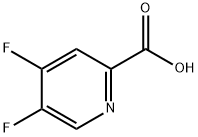 2-Pyridinecarboxylic acid, 4,5-difluoro- Struktur