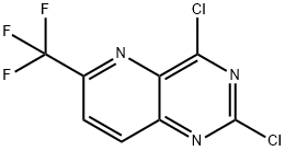 2,4-二氯-6-(三氟甲基)吡啶并[3,2-D]嘧啶 结构式