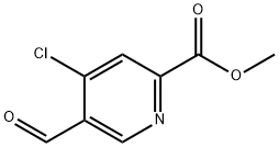 methyl 4-chloro-5-formylpyridine-2-carboxylate Struktur
