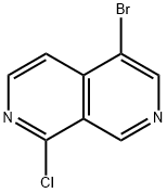 2,7-Naphthyridine, 5-bromo-1-chloro- 化学構造式