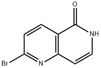 2-溴-1,6-萘啶-5(6H)-酮, 1260666-22-5, 结构式