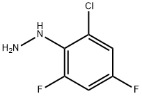 (2-氯-4,6-二氟苯基)肼 结构式