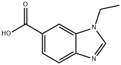 1H-Benzimidazole-6-carboxylic acid, 1-ethyl- 化学構造式