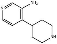 3-Pyridinamine, 4-(4-piperidinyl)- 结构式