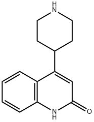 2(1H)-Quinolinone, 4-(4-piperidinyl)- 结构式