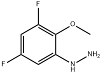 Hydrazine, (3,5-difluoro-2-methoxyphenyl)- Structure