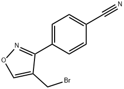 4-(4-溴甲基-3-异噁唑基)苯甲腈,1261236-60-5,结构式