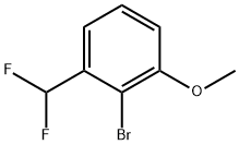 Benzene, 2-bromo-1-(difluoromethyl)-3-methoxy- Structure