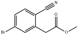 Benzeneacetic acid, 5-bromo-2-cyano-, methyl ester,1261443-55-3,结构式