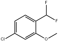 Benzene, 4-chloro-1-(difluoromethyl)-2-methoxy- Structure