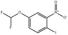 Benzene, 4-(difluoromethoxy)-1-iodo-2-nitro- Struktur
