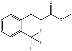 Benzenepropanoic acid, 2-(trifluoromethyl)-, methyl ester 化学構造式