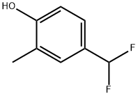 4-(二氟甲基)-2-甲基苯酚 结构式