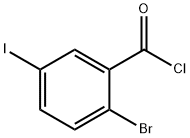 2-bromo-5-iodobenzoyl chloride 结构式
