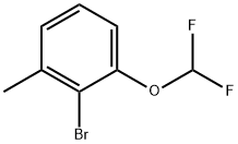 Benzene, 2-bromo-1-(difluoromethoxy)-3-methyl- Structure
