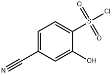 2-羟基-4-氰基苯磺酰氯, 1261582-16-4, 结构式