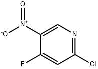 Pyridine, 2-chloro-4-fluoro-5-nitro- 化学構造式