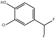 Phenol, 2-chloro-4-(difluoromethyl)- Struktur