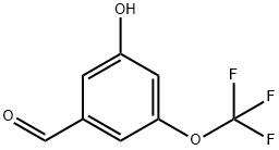 3-Hydroxy-5-(trifluoromethoxy)benzaldehyde Structure