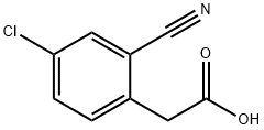 2-(4-氯-2-氰基苯基)乙酸,1261861-33-9,结构式