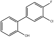 2-(3-氯-4-氟苯基)苯酚 结构式