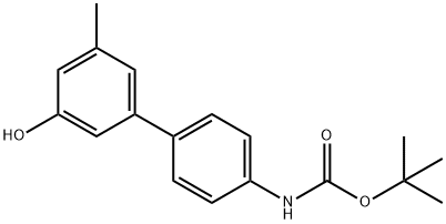 5-(4-BOC-Aminophenyl)-3-methylphenol 结构式