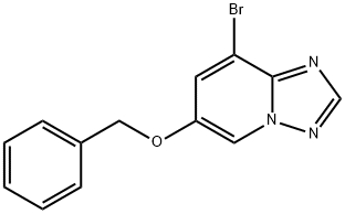 6-(苄氧基)-8-溴-[1,2,4]三唑并[1,5-A]吡啶 结构式