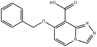 7-(苄氧基)-[1,2,4]三唑并[4,3-A]吡啶-8-羧酸 结构式