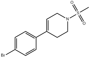 4-(4-Bromophenyl)-1-methanesulfonyl-3,6-dihydro-2H-pyridine Structure