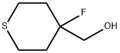 2H-Thiopyran-4-methanol, 4-fluorotetrahydro- Structure