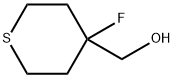 (4-氟四氢2H-噻喃-4-基)甲醇 结构式