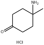 Cyclohexanone, 4-amino-4-methyl-, hydrochloride (1:1) Structure