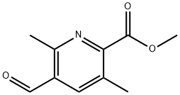 5-甲酰基-3,6-二甲基吡啶甲酸甲酯 结构式