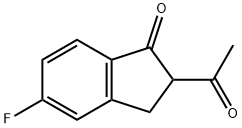 1H-Inden-1-one, 2-acetyl-5-fluoro-2,3-dihydro-,1263382-10-0,结构式